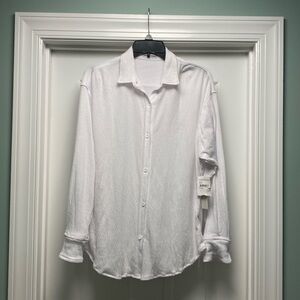 NWT Sweet Romeo Sz M from Nordstrom Rack long sleeve gauze shirt